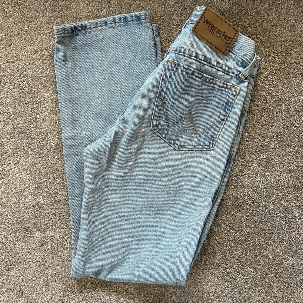 Wrangler Light Blue Men's Straight Leg Jeans. Size 29x30